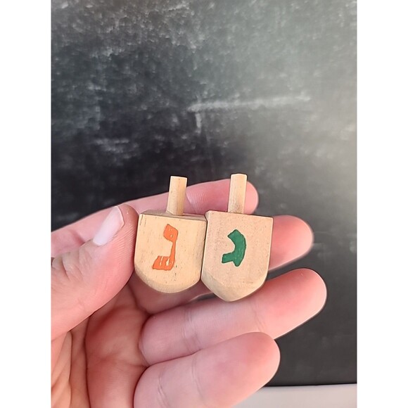 Wooden Dreidels USED - Picture 5 of 10
